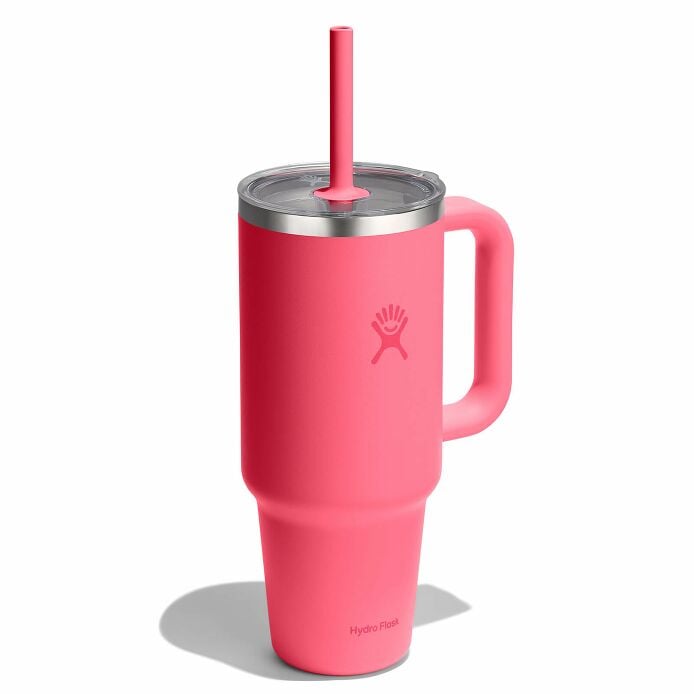 40-oz-travel-tumbler-m7 tt40pscc668-40-oz-travel-tumbler-clear-lid-popstar-pink-angled.jpg